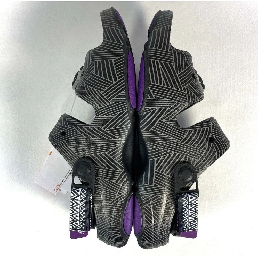 Crocs x Marvel‎ Black Panther Wakanda Forever Sandals NWT Mens 6 Womens 8